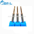 BFL CNC Carbide Long Neck Short Flute Ball Nose End Mill Router Bit